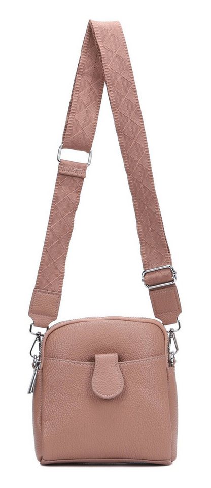 ITALYSHOP24 Schultertasche Damen Tasche Minibag Umhängetasche Geldbörse Handytasche Crossover, Brusttasche Bodybag Crossbody Hüfttasche Clutch leicht Gewicht von ITALYSHOP24