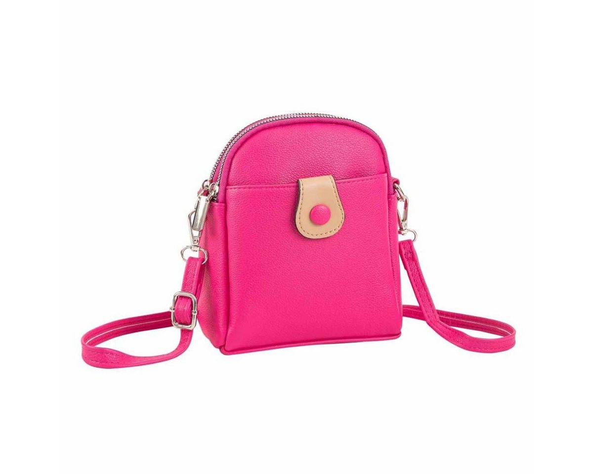 ITALYSHOP24 Schultertasche Damen Tasche Minibag Umhängetasche Geldbörse Handytasche Crossover, Brusttasche Bodybag Crossbody Hüfttasche Clutch leicht Gewicht von ITALYSHOP24
