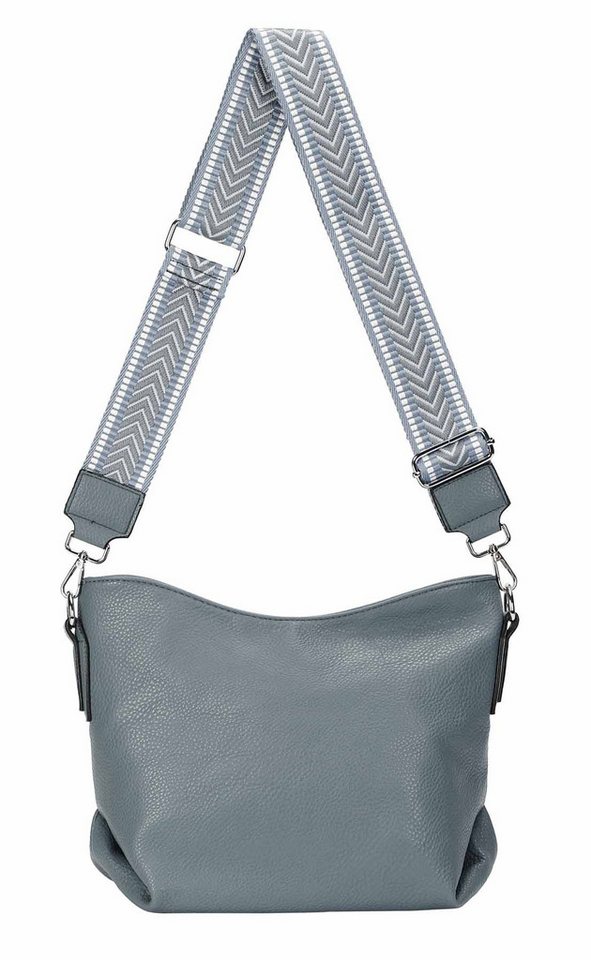 ITALYSHOP24 Schultertasche Damen Tasche Shopper CrossBody Brusttasche Umhängetasche Hobo Bag, Henkeltasche, 3 Fächer, vielseitig, praktisch, stylisch und geräumig von ITALYSHOP24
