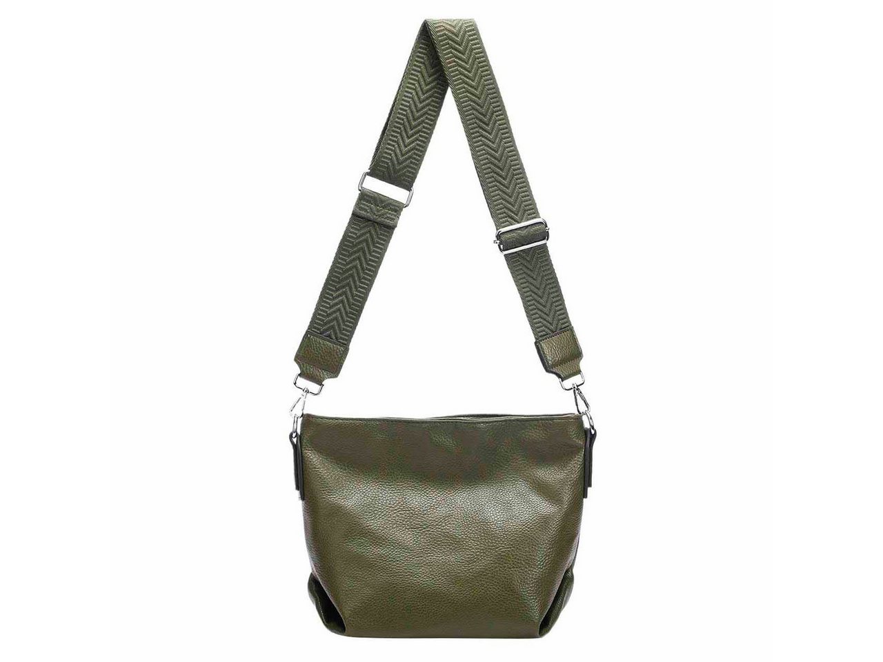 ITALYSHOP24 Schultertasche Damen Tasche Shopper CrossBody Brusttasche Umhängetasche Hobo Bag, Henkeltasche, 3 Fächer, vielseitig, praktisch, stylisch und geräumig von ITALYSHOP24