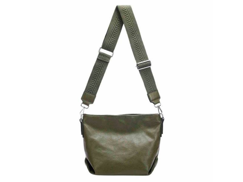 ITALYSHOP24 Schultertasche Damen Tasche Shopper CrossBody Brusttasche Umhängetasche Hobo Bag, Henkeltasche, 3 Fächer, vielseitig, praktisch, stylisch und geräumig von ITALYSHOP24