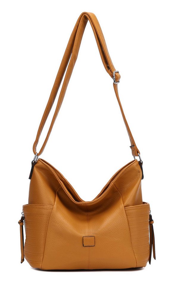 ITALYSHOP24 Schultertasche Damen Tasche Shopper CrossOver, als Handtasche, Umhängetasche, Hobo Bag tragbar ITALYSHOP24 Schultertasche Damen Tasche Shopper CrossOver, als Handtasche, Umhängetasche, Hobo Bag tragbar von ITALYSHOP24