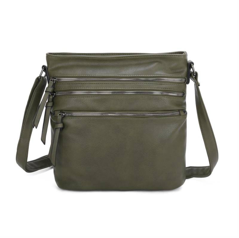 ITALYSHOP24 Schultertasche Damen Hand-Tasche XL Shopper Umhängetasche Cross body Over Hobo Bag, Henkeltasche für Reise Urlaub Sport, viele Fächer, langes Schultergurt von ITALYSHOP24