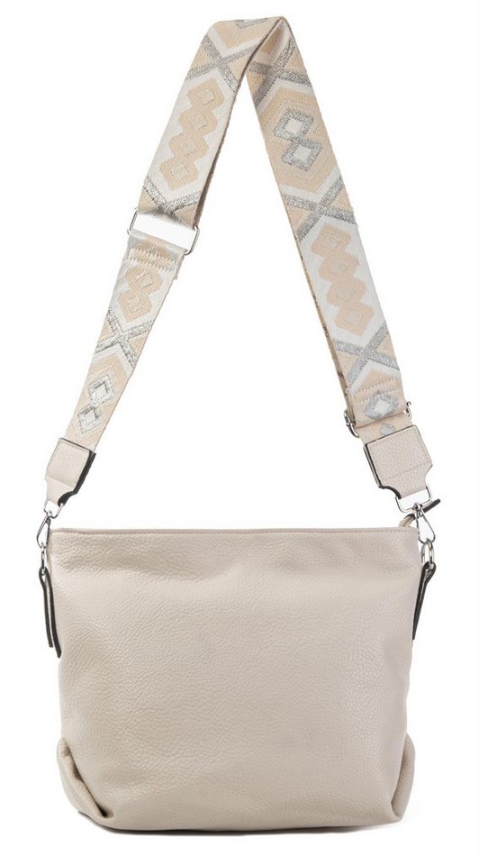 ITALYSHOP24 Schultertasche Damen Tasche Shopper Crossbody Gürteltasche, Handtasche, Umhängetasche, Hobo Bag von ITALYSHOP24