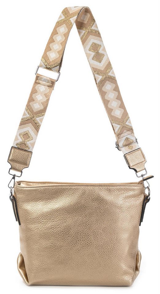 ITALYSHOP24 Schultertasche Damen Tasche Shopper Crossbody Gürteltasche, Handtasche, Umhängetasche, Hobo Bag von ITALYSHOP24