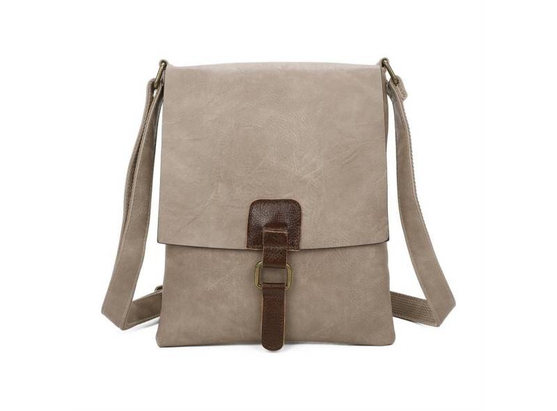 ITALYSHOP24 Schultertasche Damen Tasche Shopper Messenger CrossOver Tablet, als Umhängetasche, Handtasche, Bodybag tragbar von ITALYSHOP24