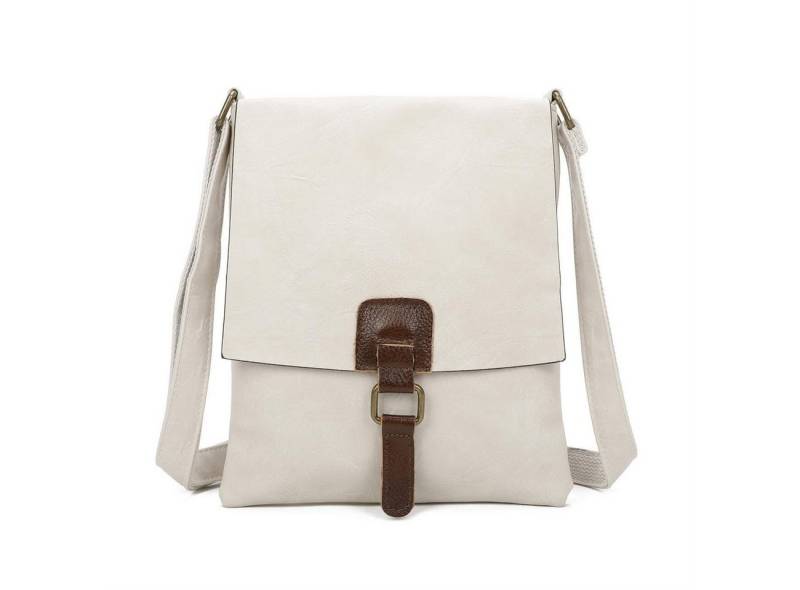 ITALYSHOP24 Schultertasche Damen Tasche Shopper Messenger CrossOver Tablet, als Umhängetasche, Handtasche, Bodybag tragbar von ITALYSHOP24