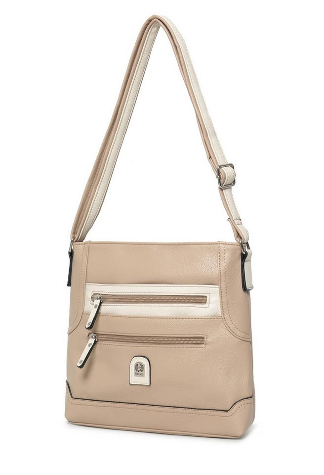 ITALYSHOP24 Schultertasche Damen Tasche Umhängetasche CrossBody Schultertasche CrossOver, Vintage Shopper Leder Optik Reisetasche Handtasche von ITALYSHOP24