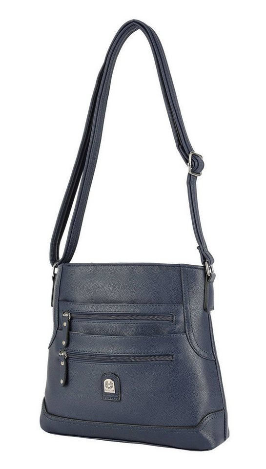ITALYSHOP24 Schultertasche Damen Tasche Umhängetasche CrossBody Schultertasche CrossOver, Vintage Shopper Leder Optik Reisetasche Handtasche von ITALYSHOP24