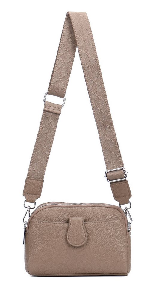 ITALYSHOP24 Schultertasche Damen Tasche Umhängetasche Handytasche Abendtasche, als Handtasche, Crossbody, Crossover tragbar von ITALYSHOP24