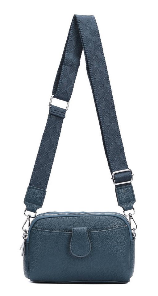 ITALYSHOP24 Schultertasche Damen Tasche Umhängetasche Handytasche Abendtasche, als Handtasche, Crossbody, Crossover tragbar von ITALYSHOP24