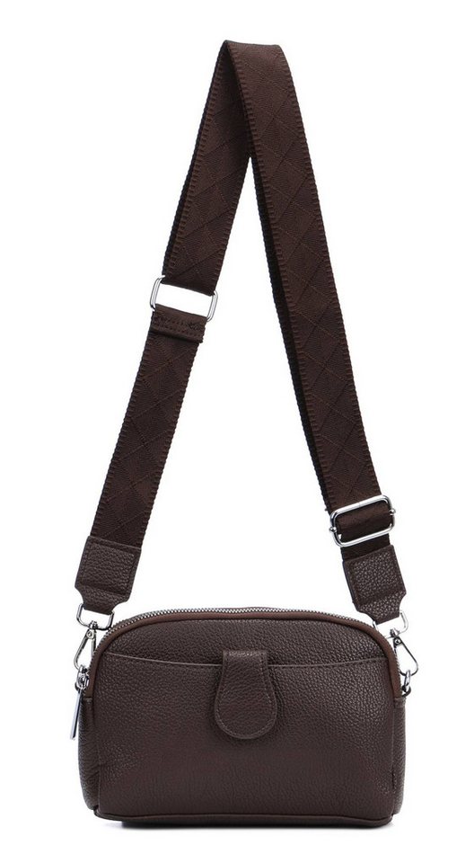 ITALYSHOP24 Schultertasche Damen Tasche Umhängetasche Handytasche Abendtasche, als Handtasche, Crossbody, Crossover tragbar von ITALYSHOP24