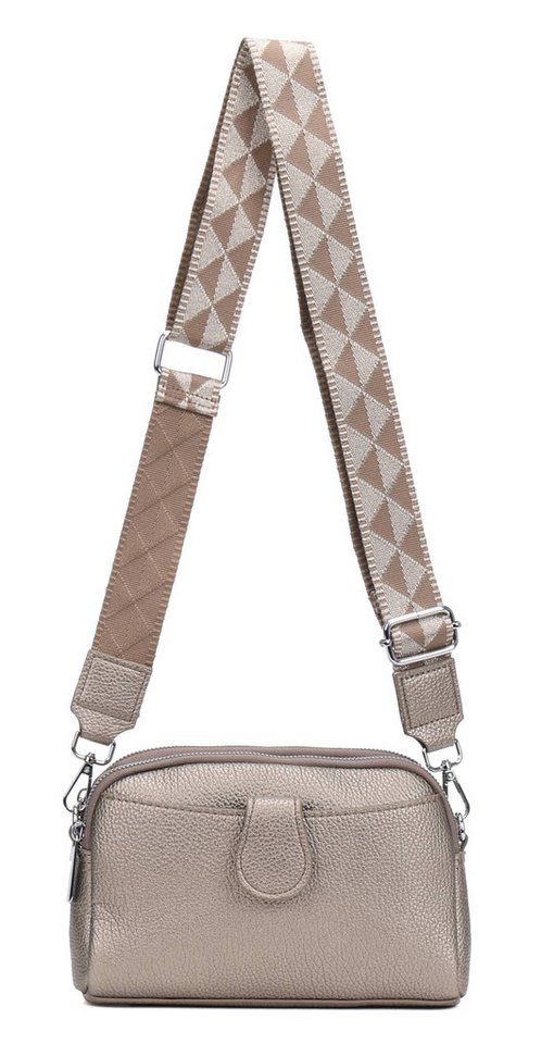 ITALYSHOP24 Schultertasche Damen Tasche Umhängetasche Handytasche Abendtasche, als Handtasche, Crossbody, Crossover tragbar von ITALYSHOP24