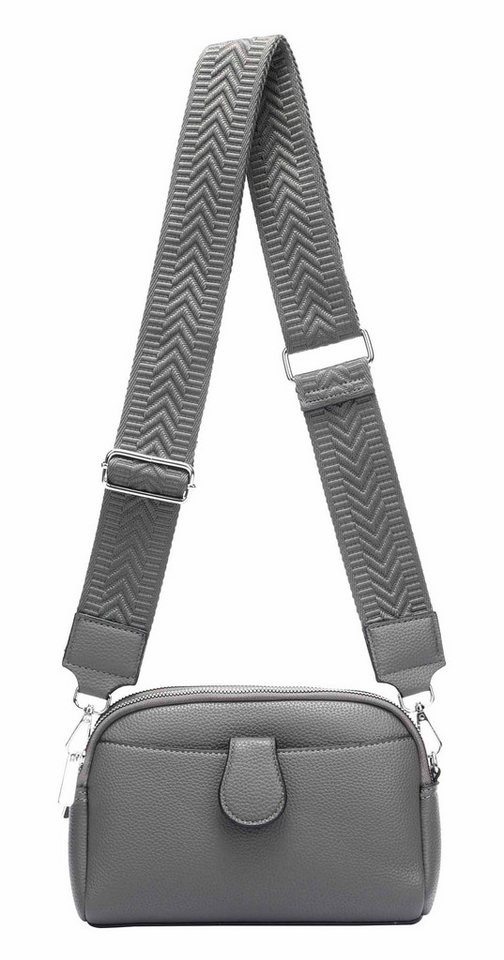 ITALYSHOP24 Schultertasche Damen Tasche Umhängetasche Handytasche Abendtasche, als Handtasche, Crossbody, Crossover tragbar von ITALYSHOP24