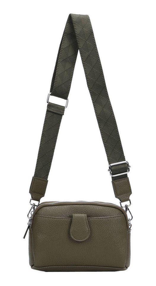 ITALYSHOP24 Schultertasche Damen Tasche Umhängetasche Handytasche Abendtasche, als Handtasche, Crossbody, Crossover tragbar von ITALYSHOP24