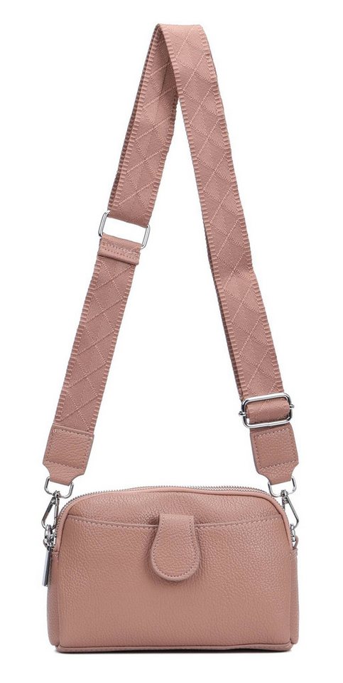 ITALYSHOP24 Schultertasche Damen Tasche Umhängetasche Handytasche Abendtasche, als Handtasche, Crossbody, Crossover tragbar von ITALYSHOP24