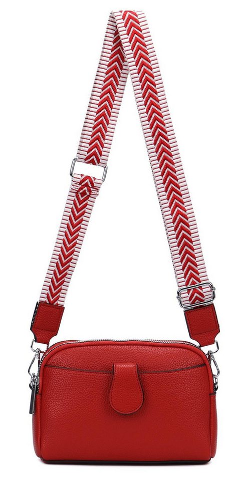 ITALYSHOP24 Schultertasche Damen Tasche Umhängetasche Handytasche Abendtasche, als Handtasche, Crossbody, Crossover tragbar von ITALYSHOP24