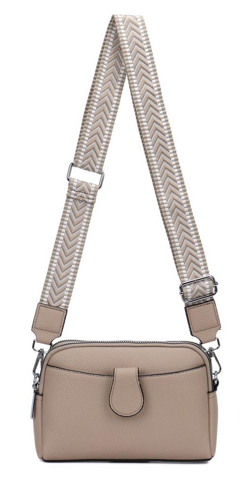 ITALYSHOP24 Schultertasche Damen Tasche Umhängetasche Handytasche Abendtasche, als Handtasche, Crossbody, Crossover tragbar von ITALYSHOP24