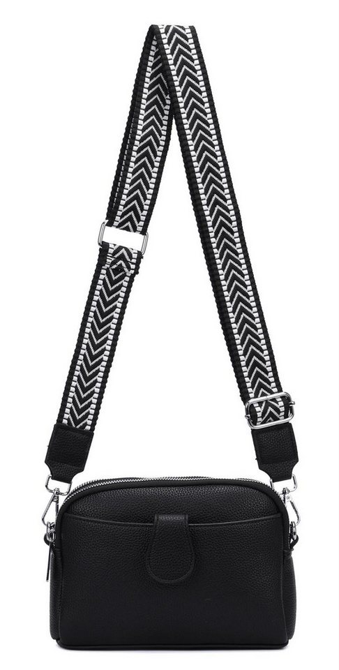 ITALYSHOP24 Schultertasche Damen Tasche Umhängetasche Handytasche Abendtasche, als Handtasche, Crossbody, Crossover tragbar von ITALYSHOP24