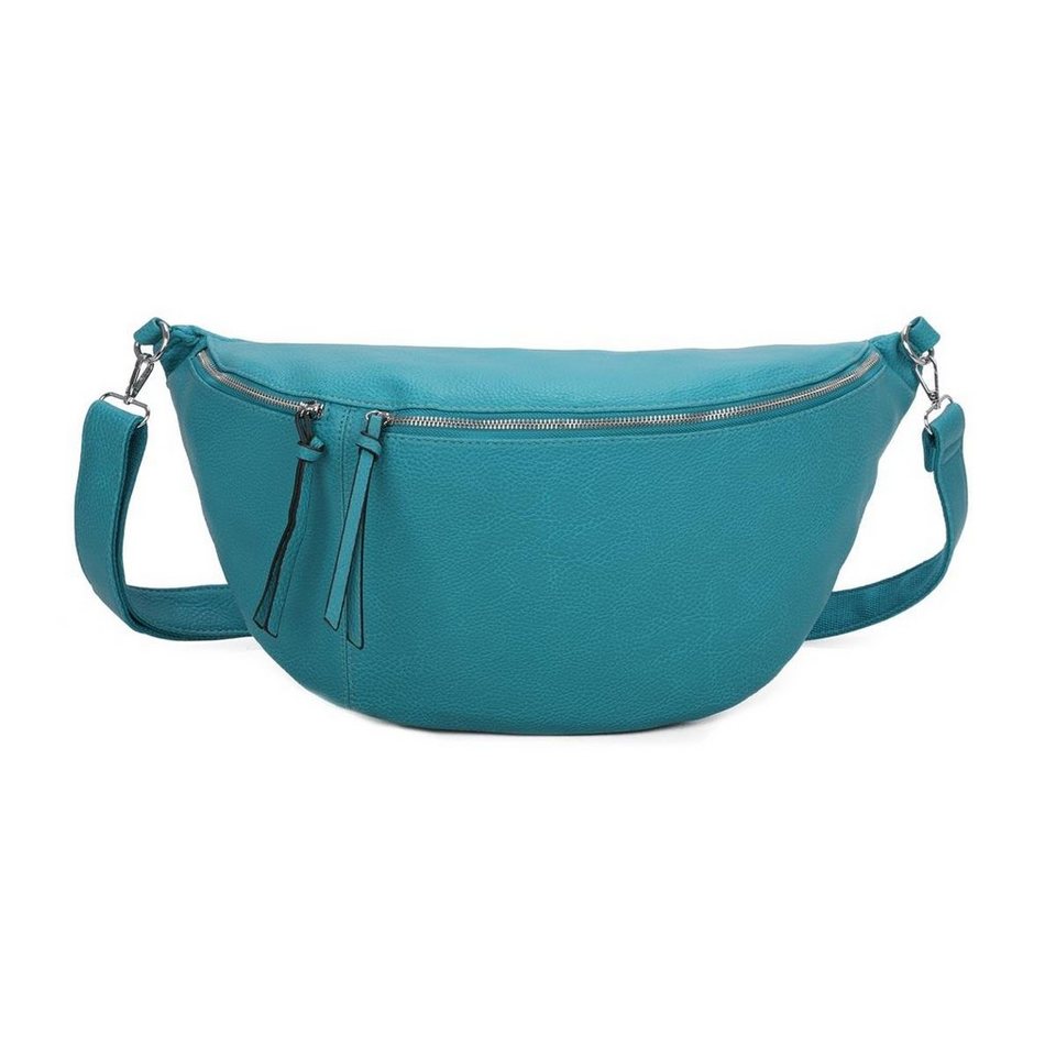 ITALYSHOP24 Schultertasche Damen XXL Tasche CrossBody Body Bag Bauchtasche, als CrossOver, Umhängetasche tragbar, Hüfttasche von ITALYSHOP24