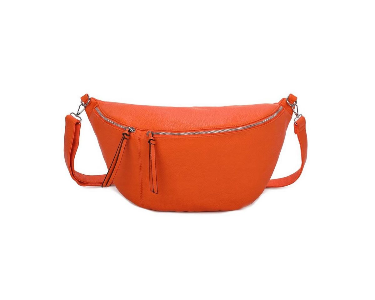 ITALYSHOP24 Schultertasche Damen XXL Tasche CrossBody Body Bag Bauchtasche, als CrossOver, Umhängetasche tragbar, Hüfttasche von ITALYSHOP24