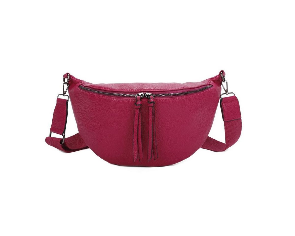 ITALYSHOP24 Schultertasche Damen XXL Tasche CrossBody Body Bag Brusttasche, als CrossOver, Umhängetasche tragbar, Hüfttasche von ITALYSHOP24