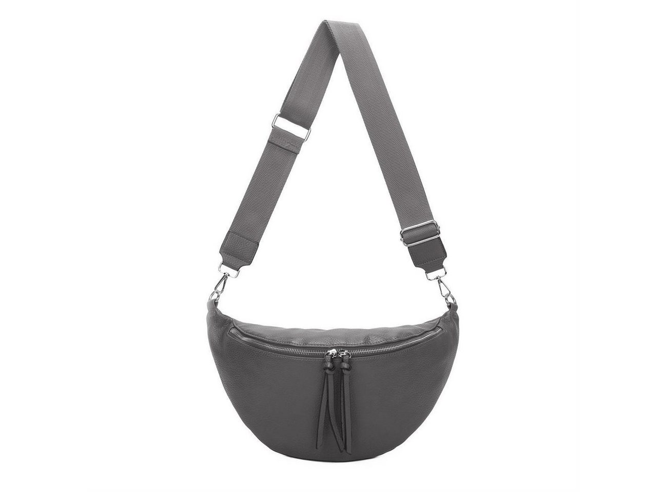 ITALYSHOP24 Schultertasche Damen XXL Tasche CrossBody Body Bag Brusttasche, als CrossOver, Umhängetasche tragbar, Hüfttasche von ITALYSHOP24