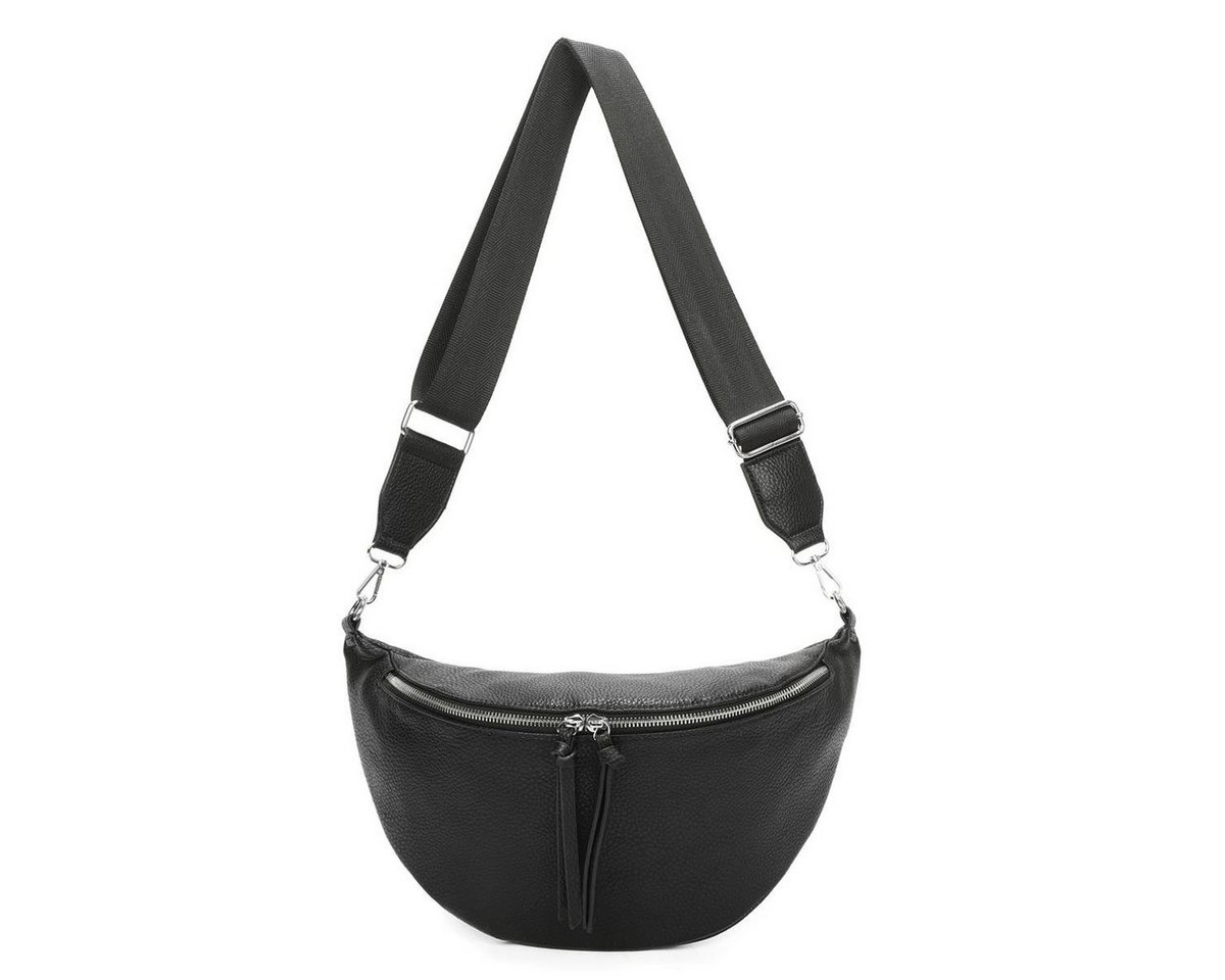 ITALYSHOP24 Schultertasche Damen XXL Tasche CrossBody Body Bag Brusttasche, als CrossOver, Umhängetasche tragbar, Hüfttasche von ITALYSHOP24