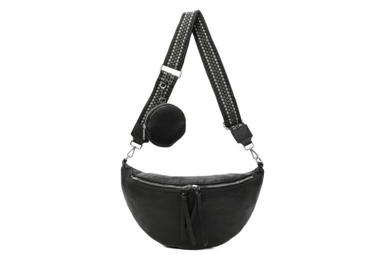 ITALYSHOP24 Schultertasche Damen XXL Tasche CrossBody Body Bag Brusttasche, als CrossOver, Umhängetasche tragbar, Hüfttasche von ITALYSHOP24