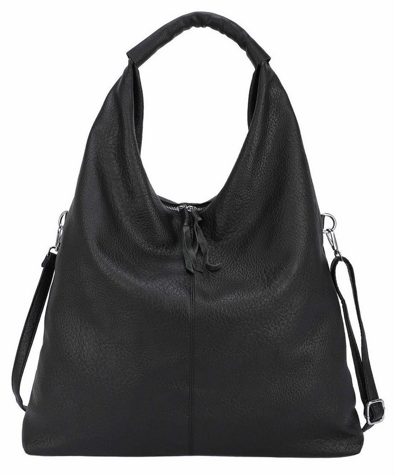 ITALYSHOP24 Schultertasche XXL Damen Tasche Shopper Hobo Bag Freizeittasche Weekender Reisetasche, Urlaub Handtasche, Henkeltasche, Umhängetasche, Beuteltasche, Leicht von ITALYSHOP24