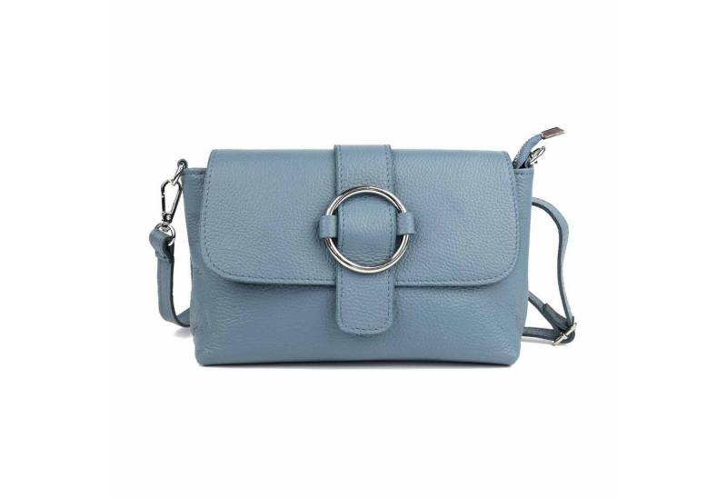 ITALYSHOP24 Schultertasche MADE IN ITALY Damen Leder Tasche Umhängetasche Cross Over Body Clutch, Messenger Bag Brusttasche Hüfttasche Freizeit Abendtasche Smartphone von ITALYSHOP24