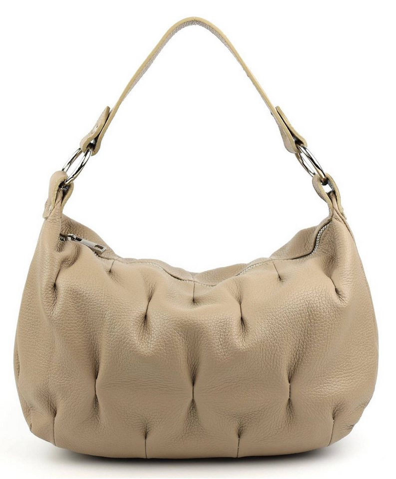 ITALYSHOP24 Schultertasche MADE IN ITALY Damen Nappa Leder Hobo Body Bag Shopper Umhängetasche, Brusttasche Cross Over Body Bag für Freizeit Abend Reise Sport Urlaub von ITALYSHOP24