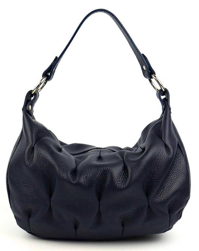 ITALYSHOP24 Schultertasche MADE IN ITALY Damen Nappa Leder Hobo Body Bag Shopper Umhängetasche, Brusttasche Cross Over Body Bag für Freizeit Abend Reise Sport Urlaub von ITALYSHOP24