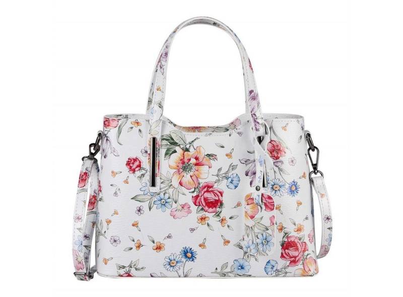 ITALYSHOP24 Schultertasche Made in Italy Damen echt Leder Henkeltasche Shopper Lederhandtasche, Italienische Umhängetasche Cross Over Body Hobo Bag, Premium Qualität von ITALYSHOP24