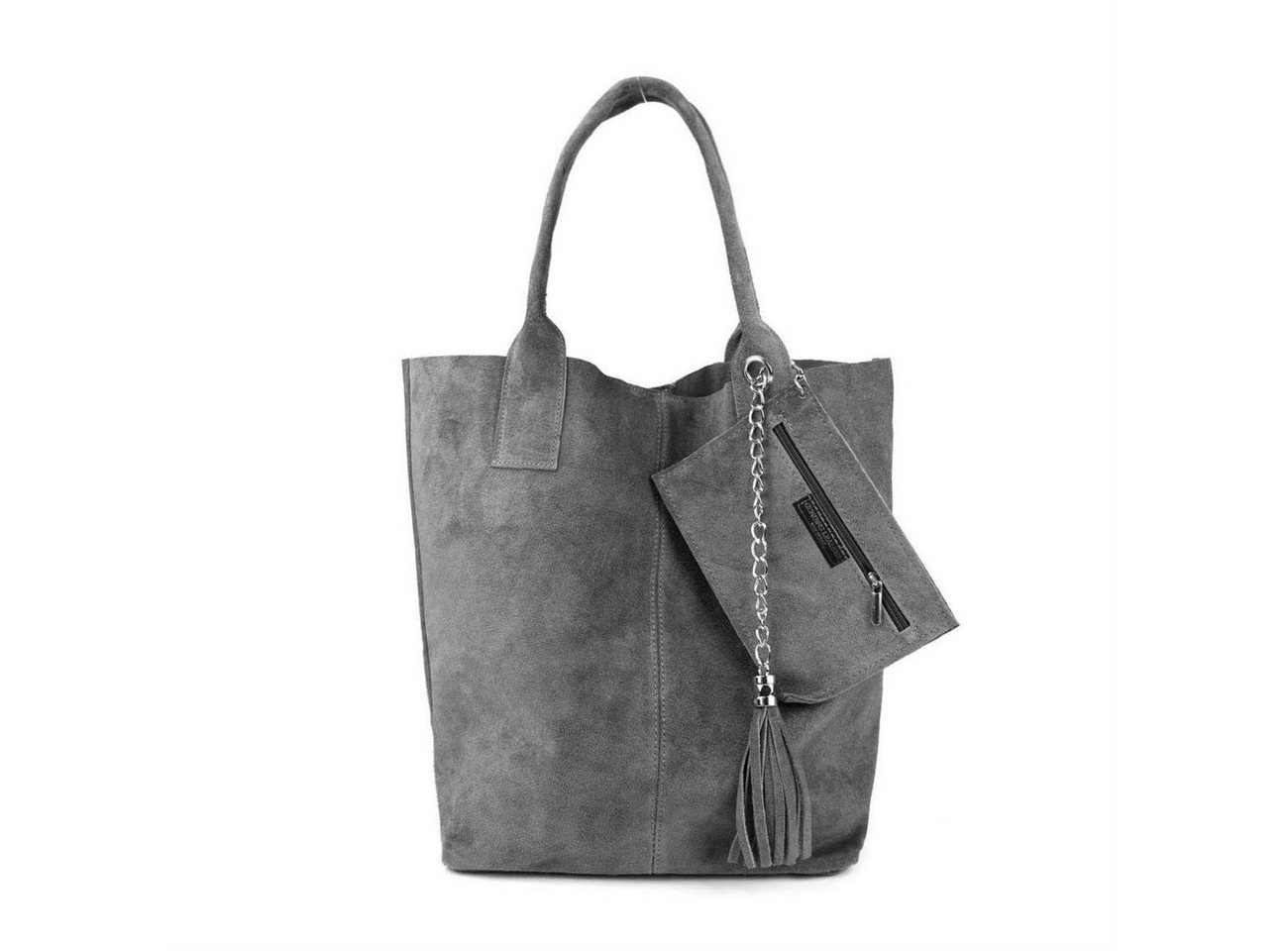 ITALYSHOP24 Schultertasche Made in Italy Damen Leder Shopper Schultertasche, ein Leichtgewicht, als Handtasche, Henkeltasche tragbar von ITALYSHOP24