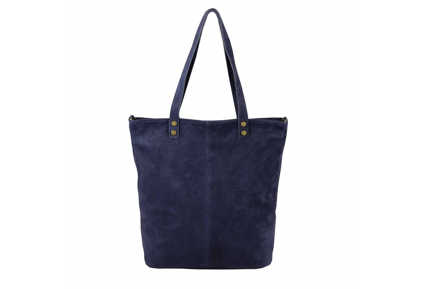 ITALYSHOP24 Schultertasche Made in Italy Damen Leder Shopper Umhängetasche Tote Bag, XL Handtasche Ledertasche Hobo Bag Wildleder Leichtgewicht von ITALYSHOP24