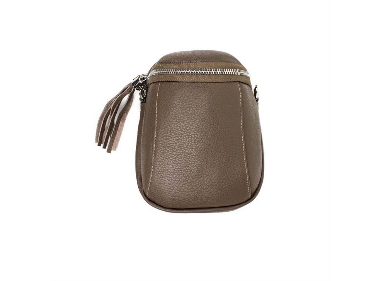 ITALYSHOP24 Schultertasche Made in Italy Damen Leder Tasche CrossBody, als Handytasche, CrossOver, Umhängetasche tragbar von ITALYSHOP24