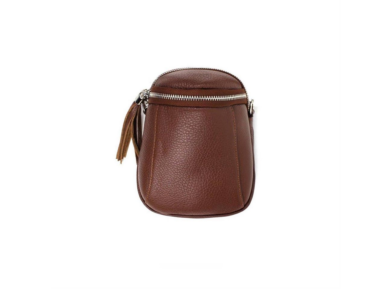 ITALYSHOP24 Schultertasche Made in Italy Damen Leder Tasche CrossBody, als Handytasche, CrossOver, Umhängetasche tragbar von ITALYSHOP24