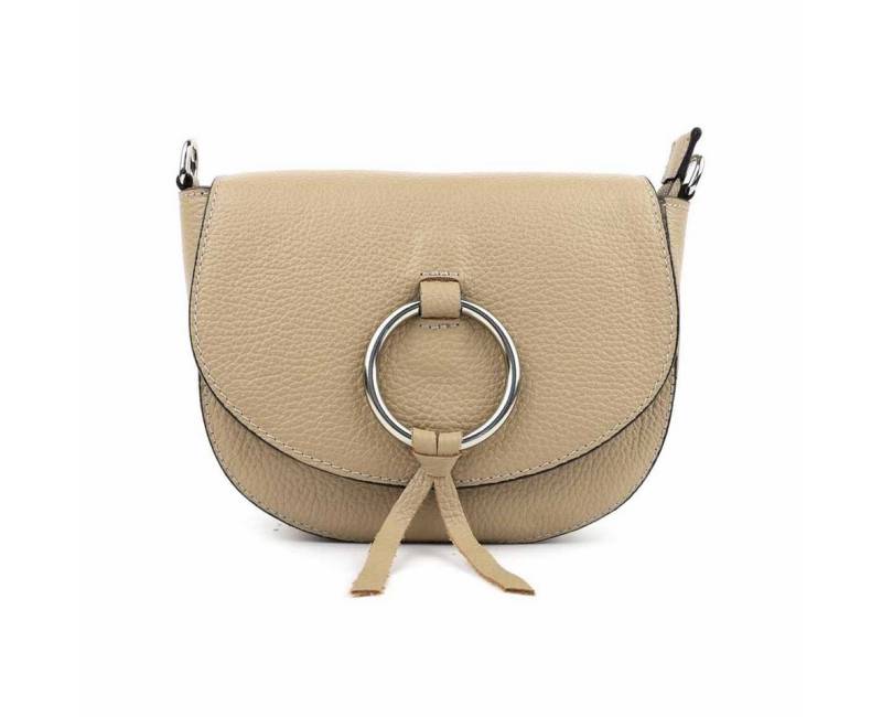 ITALYSHOP24 Schultertasche Made in Italy Damen Leder Tasche CrossBody Umhängetasche CrossOver, Handytasche Brusttasche Clutch Abendtasche Body Bag Echtleder Reise von ITALYSHOP24