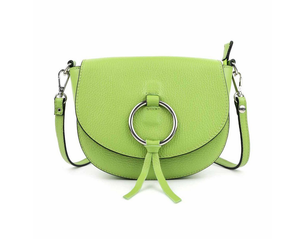 ITALYSHOP24 Schultertasche Made in Italy Damen Leder Tasche CrossBody Umhängetasche CrossOver, Handytasche Brusttasche Clutch Abendtasche Body Bag Echtleder Reise von ITALYSHOP24
