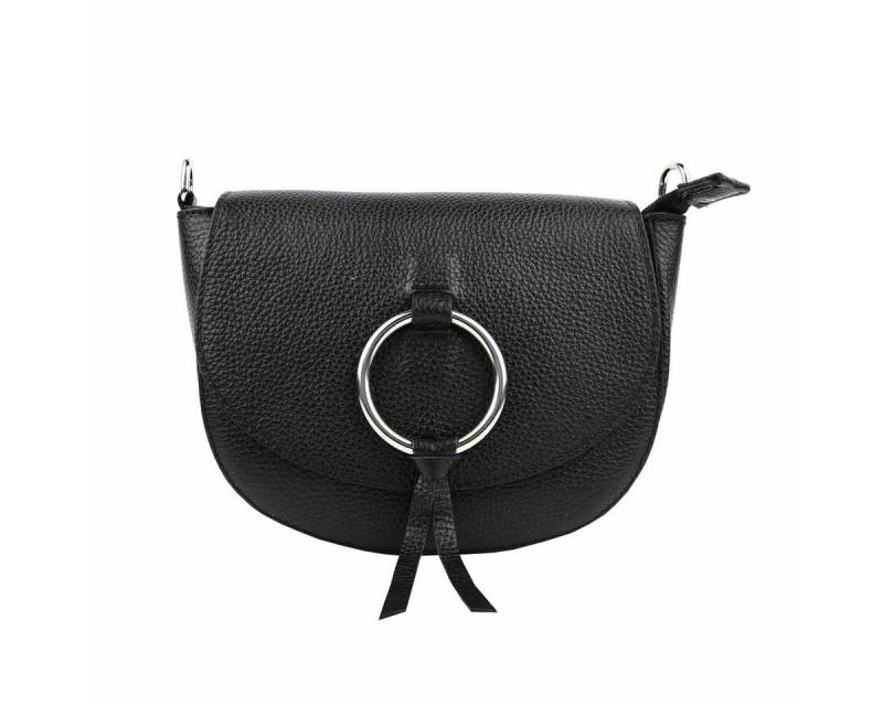 ITALYSHOP24 Schultertasche Made in Italy Damen Leder Tasche CrossBody Umhängetasche CrossOver, Handytasche Brusttasche Clutch Abendtasche Body Bag Echtleder Reise von ITALYSHOP24