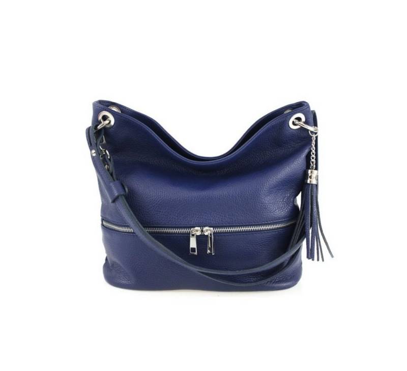 ITALYSHOP24 Schultertasche Made in Italy Damen Leder Tasche CrossOver, als Handtasche, Umhängetasche, Shopper tragbar von ITALYSHOP24