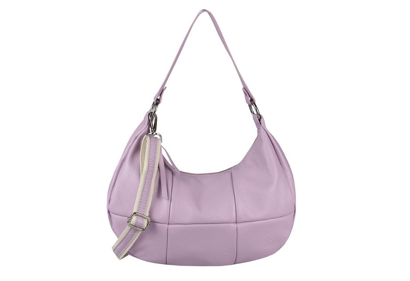 ITALYSHOP24 Schultertasche Made in Italy Damen Leder Tasche CrossOver, als Handtasche, Umhängetasche, Shopper tragbar von ITALYSHOP24