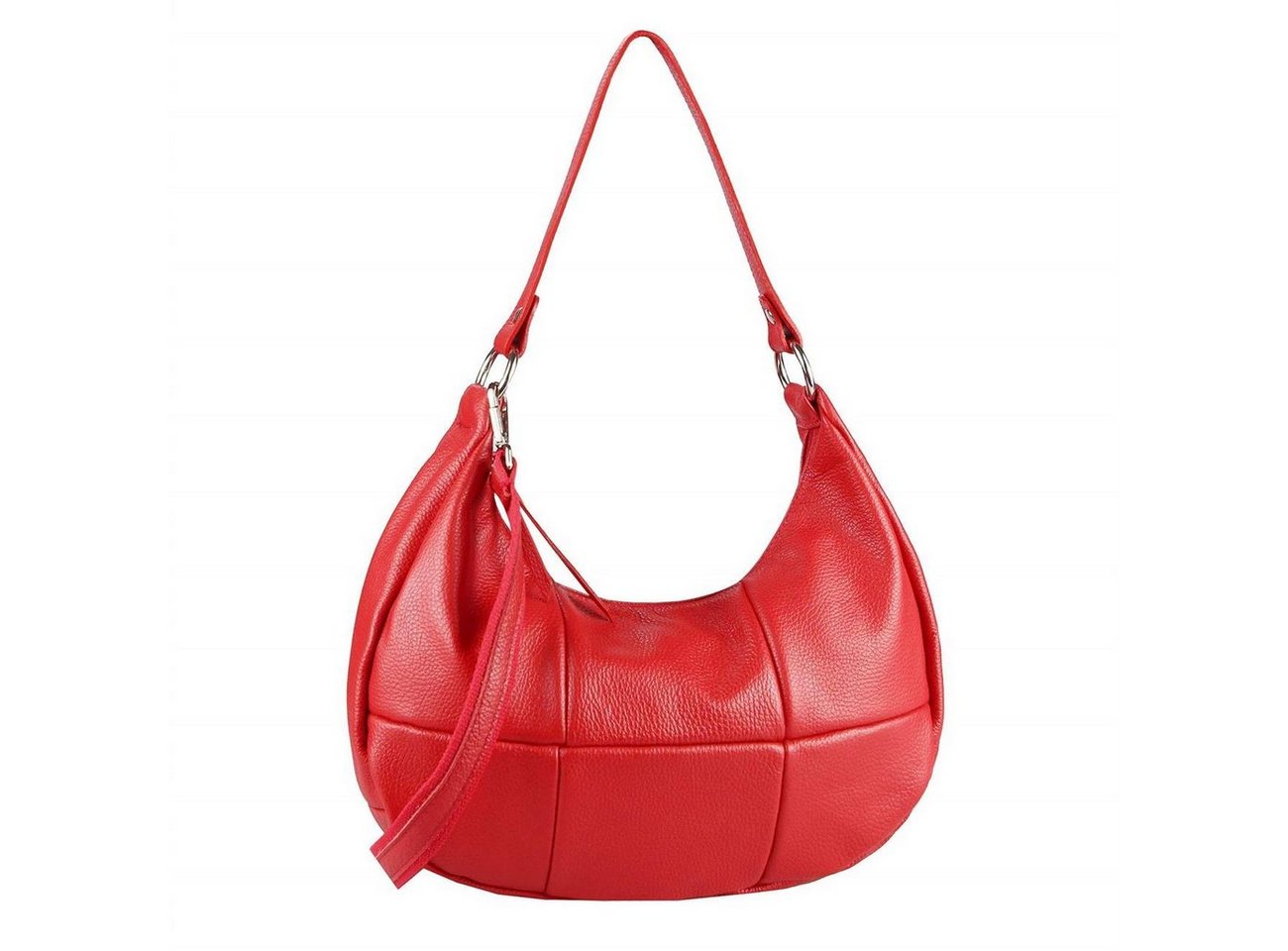 ITALYSHOP24 Schultertasche Made in Italy Damen Leder Tasche CrossOver, als Handtasche, Umhängetasche, Shopper tragbar von ITALYSHOP24