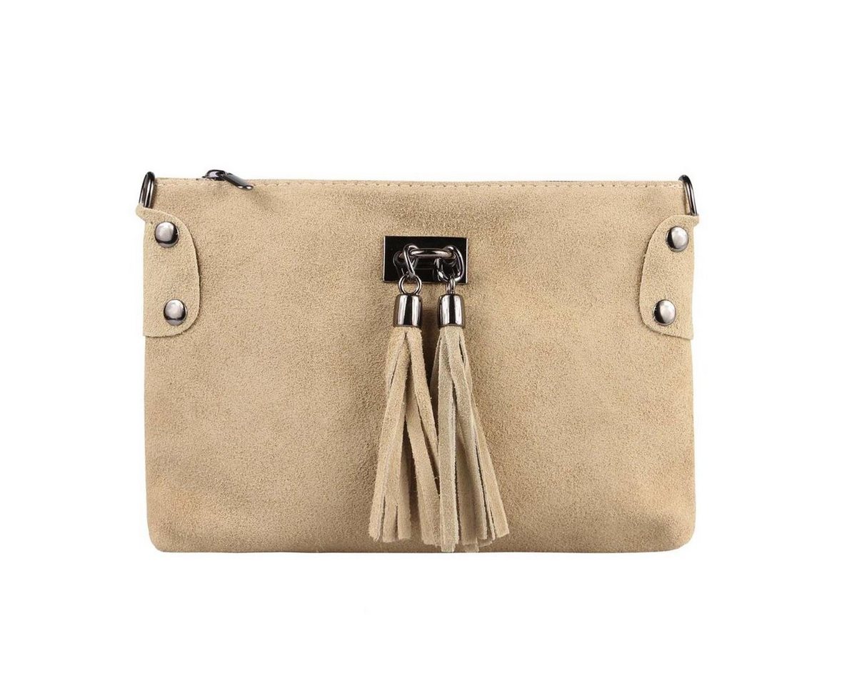 ITALYSHOP24 Schultertasche Made in Italy Damen Leder Tasche CrossOver, als Schultertasche, Clutch, Umhängetasche tragbar von ITALYSHOP24