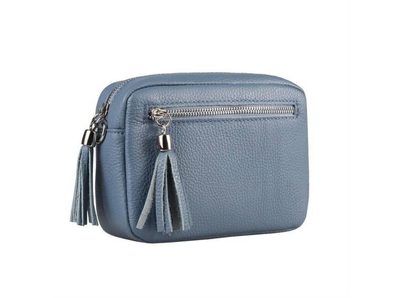 ITALYSHOP24 Schultertasche Made in Italy Damen Leder Tasche CrossOver, als Schultertasche, CrossBody, Umhängetasche tragbar von ITALYSHOP24