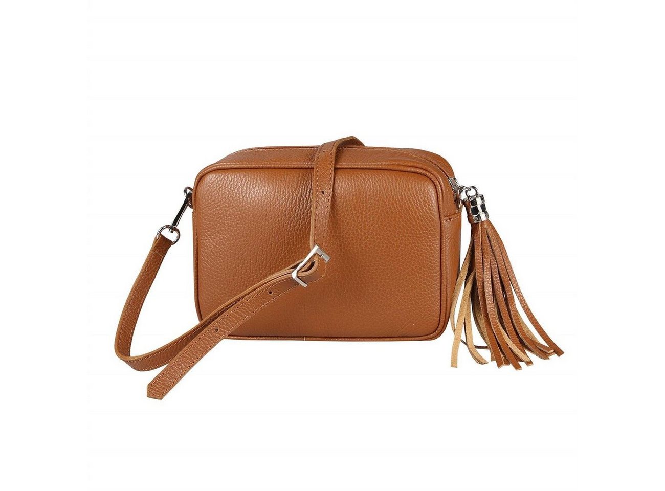 ITALYSHOP24 Schultertasche Made in Italy Damen Leder Tasche CrossOver, als Schultertasche, CrossBody, Umhängetasche tragbar von ITALYSHOP24