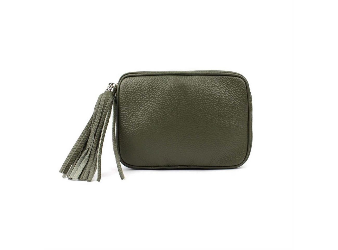 ITALYSHOP24 Schultertasche Made in Italy Damen Leder Tasche CrossOver, als Schultertasche, CrossBody, Umhängetasche tragbar von ITALYSHOP24