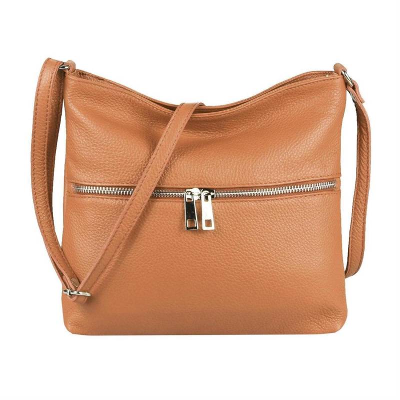 ITALYSHOP24 Schultertasche Made in Italy Damen Leder Tasche CrossOver, als Handtasche, Umhängetasche, Shopper tragbar von Italyshop24