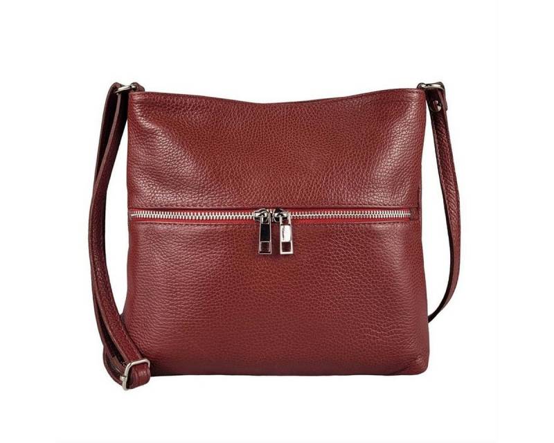 ITALYSHOP24 Schultertasche Made in Italy Damen Leder Tasche CrossOver, als Handtasche, Umhängetasche, Shopper tragbar von Italyshop24